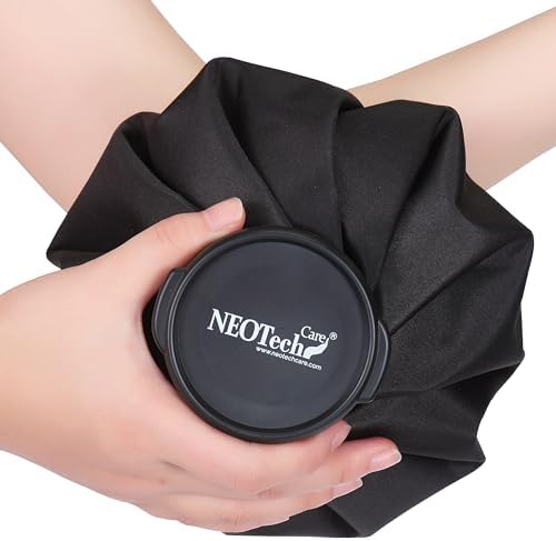 Neotech Care Ice Bag with Screw Top Lid (Black, 8 inch) by NEOtechCare