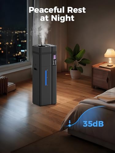 13L/3.43Gal Humidifier Large Room, 800ft² Coverage, 100H Runtime, Auto Humidity Control, Top Fill, Humidifiers for Bedroom, 35dB Quiet, Sleep Mode, Aroma Diffuser, 24H Timer, Auto Shut-off Protection - Image 5