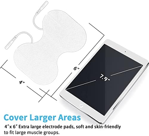 TENS Unit Replacement Pads - Pack of 10 Extra Large Butterfly Shaped Electrode Squares… - Image 2