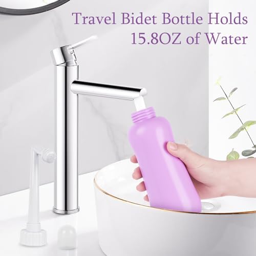 Portable Bidet Travel Large Capacity 15.8oz Personal Toilet Handheld Purple - Image 4