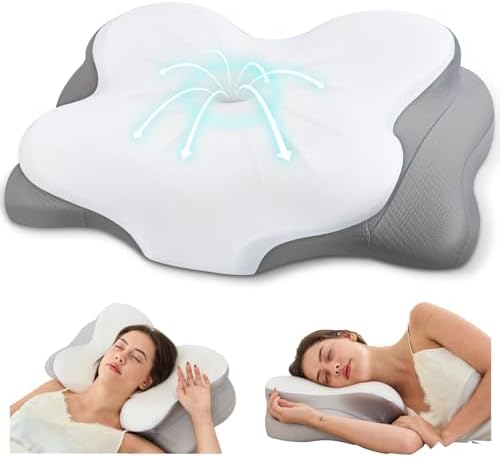 Cervical Neck Pillow,Ergonomic Memory Foam Pillow for Neck Pain Relief by CosBed
