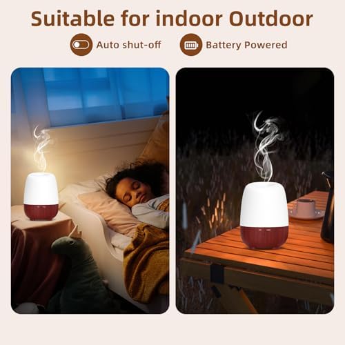 SEEDSEEL 150ML Cordless Essential Oil Diffuser, Rechargeable Battery-Operated Quiet Aromatherapy Diffuser with 7-Hour Runtime,2 Timer Settings & 7-Color LED Light for Bathroom,Bedroom,Living,Room - Image 5