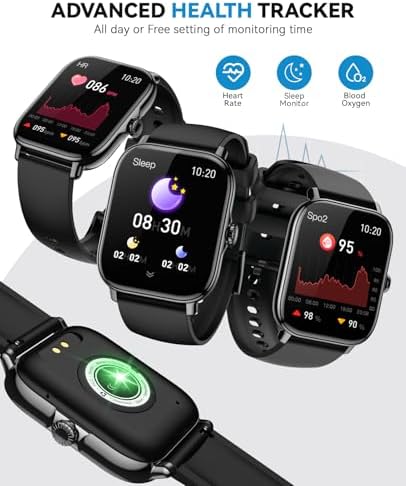 Smart Watch for Women Men- Answer/Make Call, 2025 IP68 Waterproof Fitness Step Tracker Watch with Sleep Monitor/Activity Counter/110+ Sport Mode, Smartwatch for Andriod iPhone iOS Samsung Compatible - Image 4