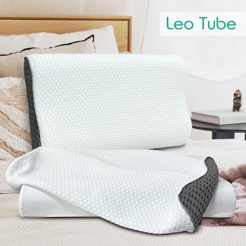 Cervical Pillow Case for Neck Pillows (White+Gray) - Image 5