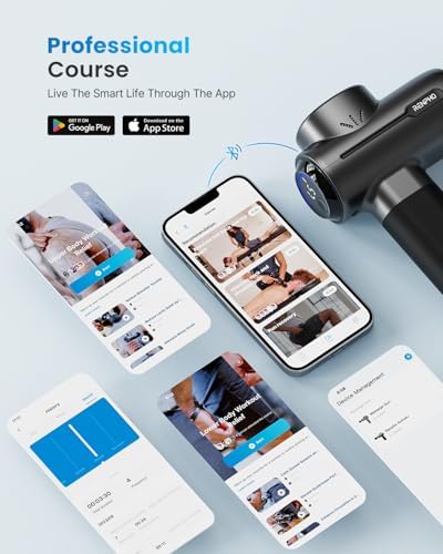 RENPHO Active+ Thermacool Massage Gun, Heat and Cold, App, Video Tutorials - Image 3