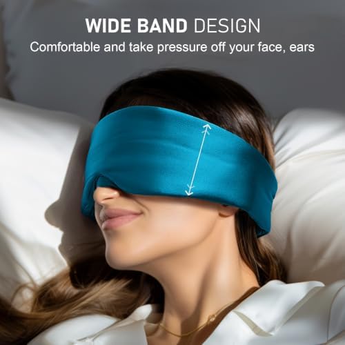 LitBear Silk Sleep Mask for Side Sleeper, Eye Mask Sleeping for Women Men - Image 4