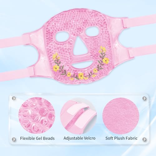 Cold Face Eye Masks Ice Face Mask Hot Cold Compress - Image 3