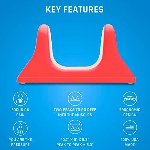 PSO-RITE Psoas Muscle Release Tool – Made in USA, Patented Deep Tissue Massage Device for Your Back, Hip Flexor & Trigger Point Relief - Sunset Red - Image 3