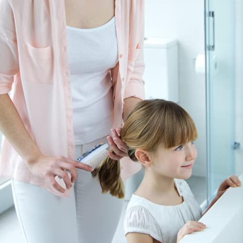 Toddler Detangler and Massage Brush - Mini Air Cushion Brush for Kids' Thin Hair - Blue - Image 4