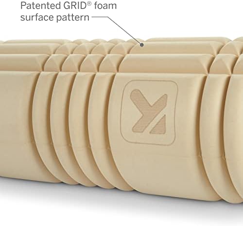 TRIGGERPOINT Performance Therapy Grid Patented Multi-Density Foam Massage Roller (30% Renewable Materials) Exercise, Deep Tissue Muscle - Muscle Pain&Tightness, Improves Circulation (13"), Tan - Image 3