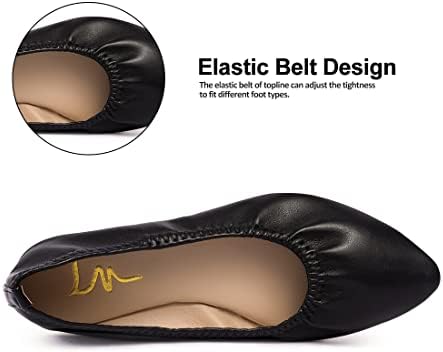 Women's Ballet Flat Slip On Flats - Classic Casual Dress Shoes, Foldable Portable Travel Ballet Walking Shoes - Image 4