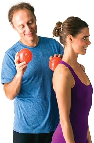OPTP Franklin Method Smooth Ball Set – Adjustable Firmness, Orange, 4" Pair - Image 2