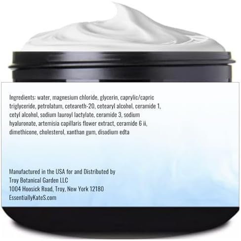 Magnesium 31% Cream Lotion 4 Fl Oz - Infused with Ceramides 1, 3, 6II and Hyaluronic Acid - Soothing, Relaxing, Hydrating, and Even Skin Tone - Helps Relax Sore Muscles and Stiffness - Image 2
