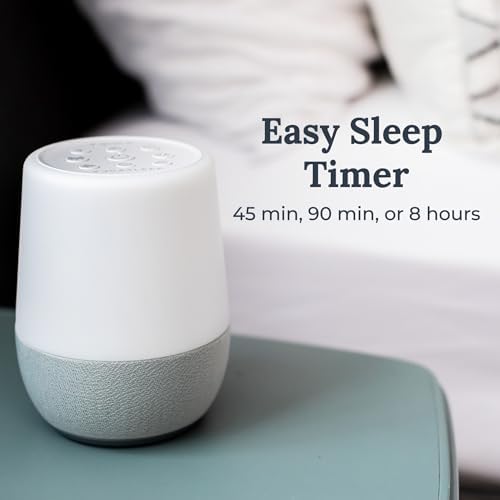Yogasleep Duet White Noise Sound Machine & Night Light, 30 Natural Sounds,Bluetooth-Wireless Speaker for Travel,Office Privacy,Concentration,Sleep Aid for Adults & Baby, Registry & Nursery Gift,White - Image 5