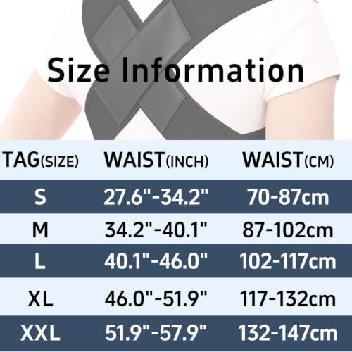 Posture Corrector for Women and Men, Back Brace with Adjustable Shoulder Brace, Full Support Waist Belt and Lumbar Panel, Spine Alignment Posture Trainer for Neck, Shoulder, Upper and Lower Back Support, Slouching and Hunchback Corrector (Black, Small) - Image 2