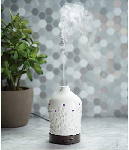 Airome Willow Medium Essential Oil Diffuser|100 mL Humidifying Ultrasonic Aromatherapy Diffuser 8 Colorful LED Lights, Intermittent & Continual Mist, Auto Shut-Off - Image 3