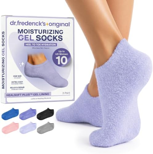 Dr. Frederick's Original Moisturizing Gel Socks, Lilac Leisure, 1 Pair by DrFredericksOriginal