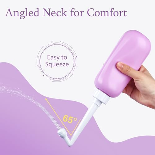 Portable Bidet Travel Large Capacity 15.8oz Personal Toilet Handheld Purple - Image 5