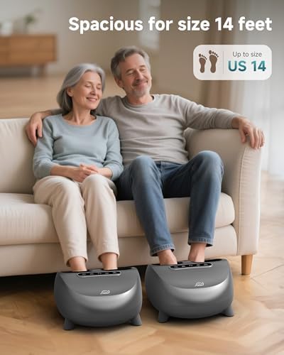Snailax Foot Massager with Heat and Compression, Shiatsu Foot Massager for Neuropathy and Plantar Fasciitis, Deep Kneading, Rolling, Remote Control, Fits up to Size 14 - Image 2
