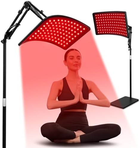 Red Light Therapy for Face and Body, Red Infrared Light Therapy Lamp with Stand Led 660nm Red Light-Therapy& 850nm Infrared Light Device for Body by Viconor