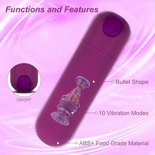 Massage Gun Deep Tissue, Handheld Electric Muscle Massager, High Intensity Percussion Massage Device for Pain Relief with 10 Speed (Purple) - Image 3
