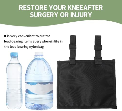 Knee Extension Recovery Device | Essential Aid for Knee Surgery Rehabilitation - Recovering Knees Extension After Surgery or Injury (Blue Or Black Random, Weights Not Included) - Image 4