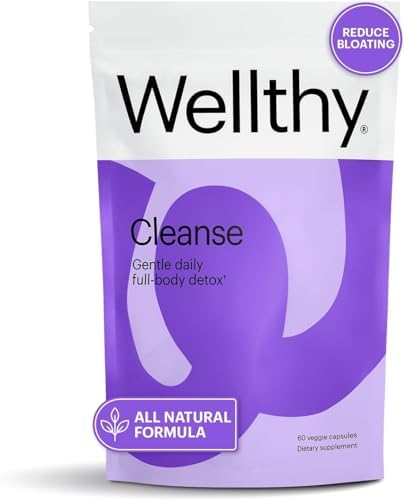 Wellthy Gut Cleanse Detox & Immune Support for Weight Loss - Women and Men by Wellthy