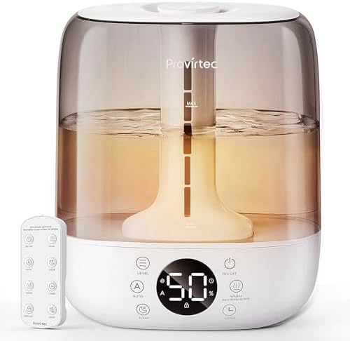 Provirtec 6L Self-Cleaning Humidifier for Large Room, Warm & Cool Mist by Provirtec