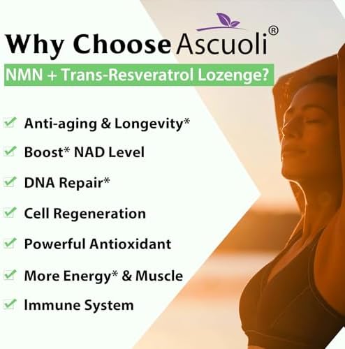 Sublingual NMN Resveratrol Supplement 950mg, 1200 Lozenge （1200-Day Supply) - Image 2