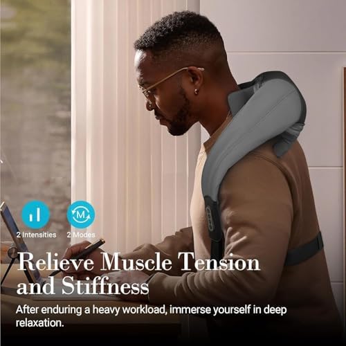 Cordless Neck and Shoulder Massager with Heat for Pain Relief Deep Tissue - Image 6