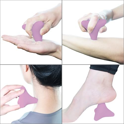 Manual Trigger Point Massage Tool Small Massager Ball 3″×2.6″ Purple - Image 4