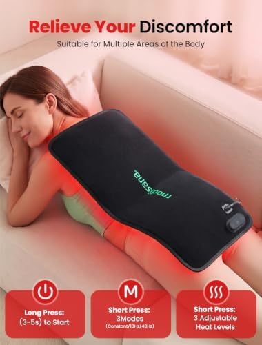 Medisana Red Light Therapy for Body, Red Light Pad with Heating - Image 2