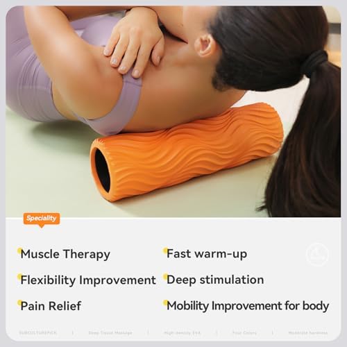 SUBCULTUREPICK Foam Roller Muscle Massage Roller for Back Pain & Stretching - Image 4