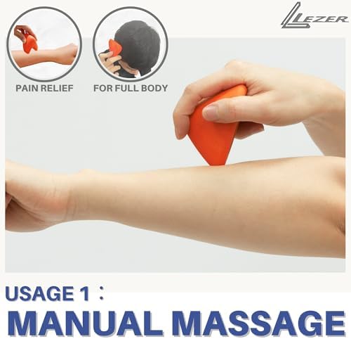 LEZER Large Trigger Massage Point, Manual Massage Ball, Muscle Knot Release Tool, Deep Tissue Relief, Hip Flexor Iliacus Back Psoas Hand Foot Myofascial Physical Therapy, 3.5 inｘ3 in, Orange - Image 4
