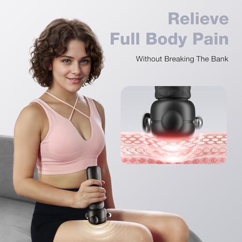 HYAKO R1 SE Therapy Massage Gun - Deep Tissue Vibration Massager (Black) - Image 2