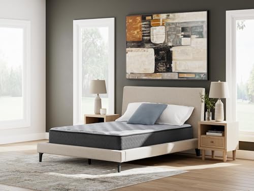 Signature Design by Ashley Comfort Plus 10 Inch Medium Stain Resistant Gel Memory Foam Hybrid Mattress with Edge Support for Cool Sleep and Pressure Relief, King, Fiberglass-Free, Mattress In A Box - Image 2