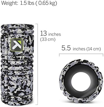 TRIGGERPOINT Performance Therapy Grid Foam Roller for Exercise, Deep Tissue Massage and Muscle Recovery, Original (13-Inch), Grey Camo - Image 2
