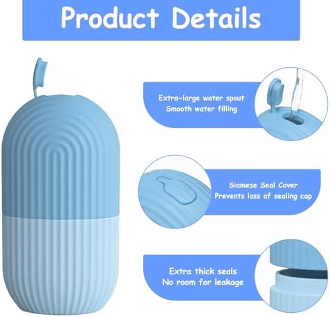 3 Pack Ice Roller for Face Eyes Women Facial Depuffer,Skin Care,Ice Pack Neck Massager,Cooling &Soothing,Beauty Essentials (Blue) - Image 4