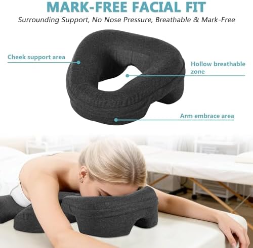 Face Down Massage Pillow for Sleeping, Non-Slip Bottom - Image 4