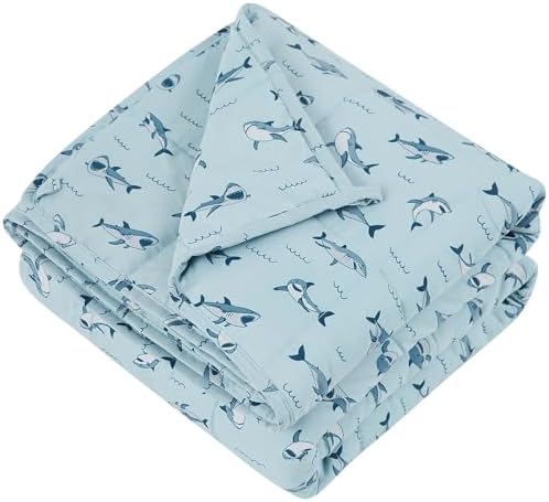 Weighted Blanket - 10 lbs Blue Shark Heavy Blanket - Small Size Breathable Lap Blanket(41"x60", 10 lbs) - Image 6
