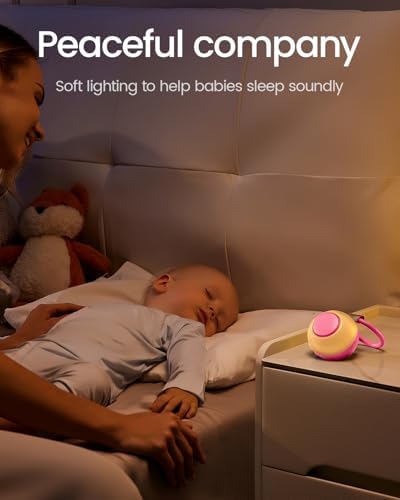 CHICWAY Portable Sound Machine with AI Cry Detection White Noise Machine - Image 6