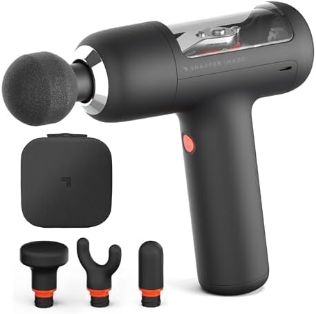 Sharper Image Powerboost Circuit Premium Deep Tissue Percussion Massage Gun by SHARPERIMAGE