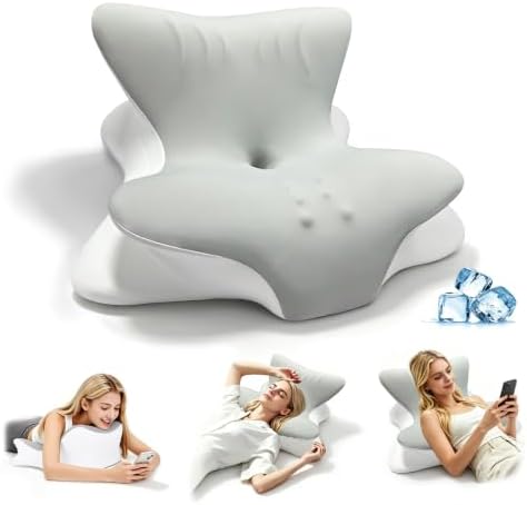 Cervical Neck Pillow for Pain Relief, Ergonomic Reading Pillow for Bed by Unknown