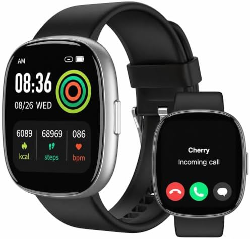 LIVIKEY Bluetooth Calling Smart Watch, 1.83" Display, Step Counter Tracker by YourHealthPartner