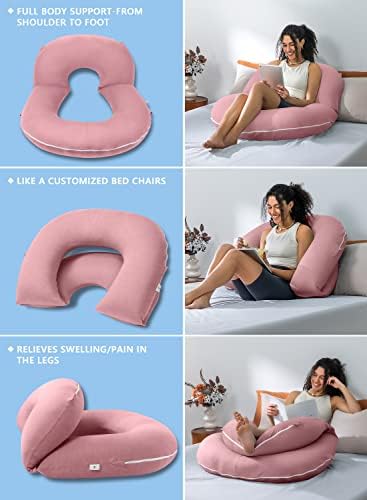 INSEN Reading Pillow, Back Pillow for Sitting in Bed and Couch - Image 3