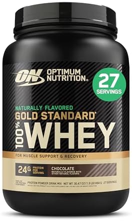 Optimum Nutrition Gold Standard Whey Protein Powder, Chocolate, 2 LB by OPTIMUMNUTRITION