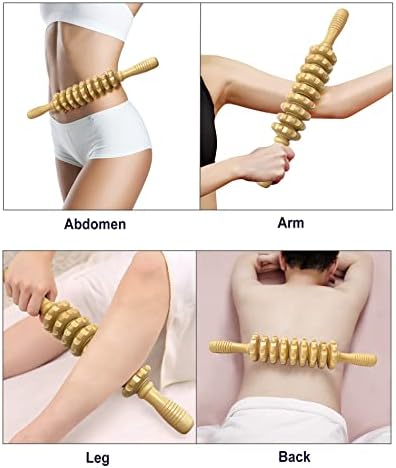 2Pcs Wood Massage Roller Stick for Muscle Relief & Cellulite Reduction - Image 6