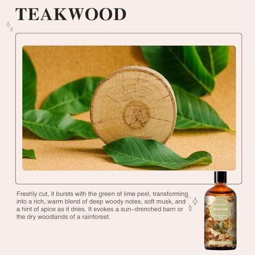 PHATOIL Teakwood Fragrance Oil for Diffuser Aromatherapy 3.38FL.OZ - Image 3