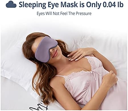 Sleeping Mask 2 Pack, Warm, Cool Double-Sided Use of Sleep Mask, Super Soft Blindfold with Adjustable Strap, Block Out Light, Comfort Sleep Eye Mask for Travel Meditation Nap - Image 5