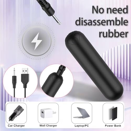 Mini Handheld Electric Back Massager Waterproof Quite Massager, Portable Massager for Back Neck Shoulder Body,Black - Image 2
